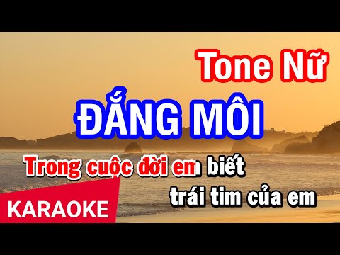 Karaoke Đắng Môi Tone Nữ | Nhan KTV