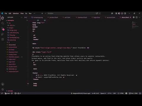 Task Demo - DAS001946 - FreshBite - Online Food Ordering