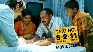 John Abraham Brings Nana Patekar's Family Back On Their Birthday | Taxi No. 9211 | Movie Scene