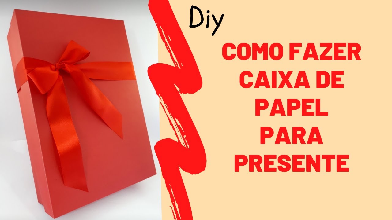 Como fazer caixa de papel para presente. Como fazer caixa de qualquer tamanho. Diy