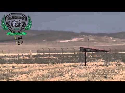 رصد واستطلاع لأماكن تمركز  نقاط وآليات قوات النظام في حاجز الحمامات بالقرب من بلدة خناصر من قبل لواء درع الشام