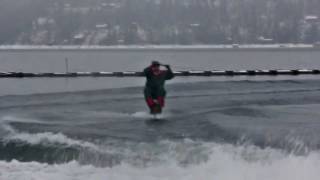 preview picture of video 'Hydrofoil Chair in Winter on Coeur d'Alene'