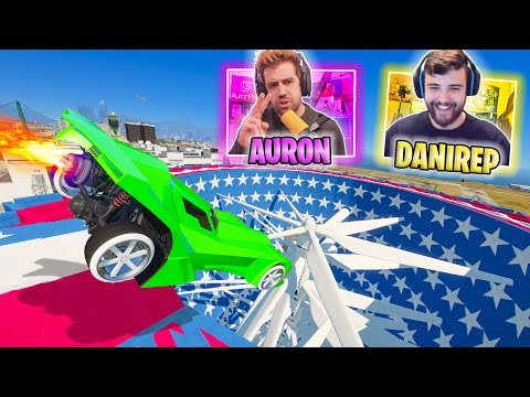 CARRERA BRUTAL! QUE RABIA!! CON AURONPLAY Y AMIGOS! - GTA V ONLINE