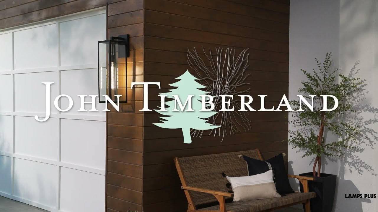 Video1 of John Timberland Titan 27" High Mystic Black Outdoor Wall Light