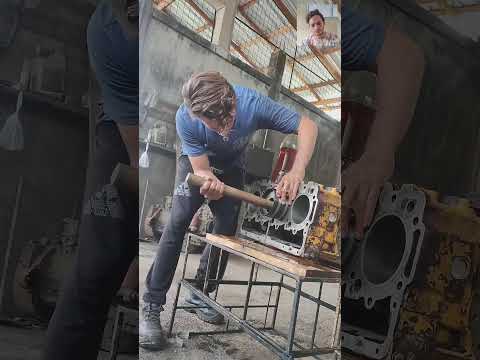 Complete repair of the Caterpillar 3204 engine - pistoncani