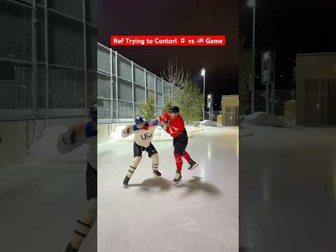 Ref Tries to Control Canada vs. USA game #hockey #pavelbarber #nhl
