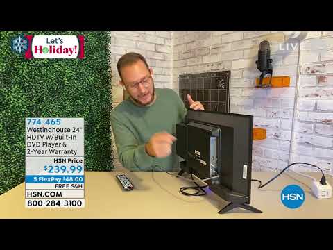 Westinghouse 24" HDTV with BuiltIn DVD Player and 2Year ...