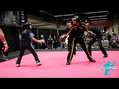 Sarah Dericco v Jasmine Kitterman Womens Sparring 2016 AKA Warrior Cup