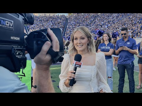 Sideline Reporter Tori Petry Got Taken Out After Late Hit in Kansas State vs. Baylor