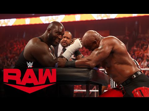 Bobby Lashley vs. Omos - Arm Wrestling Challenge: Raw, April 25, 2022