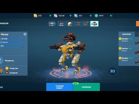 NEW YANG LEE SHIELDBREAKER PILOT ON THE HARPY IS INSANE!  MK2 GAMEPLAY (War Robots)