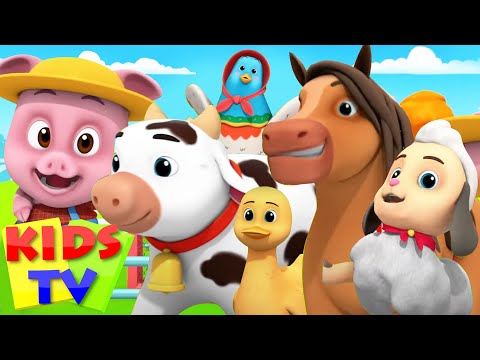 New Old MacDonald Had A Farm | Farm Animals | Nursery Rhymes & Baby Songs | Loco Nuts | Kids Tv Video