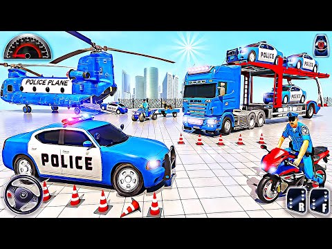 US Police Car Transporter Truck - Rescue Airplane and Ship Game | Android Gameplay