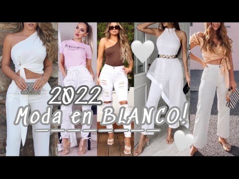 ROPA DE MODA 2022 OUTFITS PRENDAS COLOR BLANCO PRIMAVERA 2022 CÓMO COMBINAR COLORES TENDENCIA 2022
