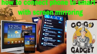 How to connect phone to smart tv .... With screen mirroring