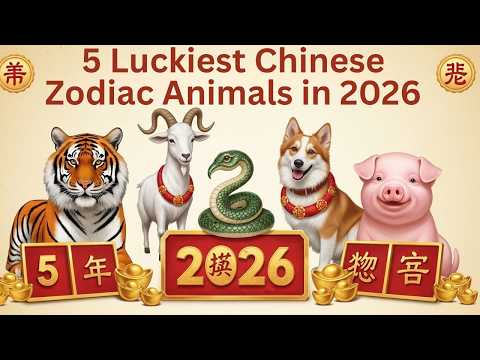 5 Luckiest Chinese Animal Zodiac Signs in 2026