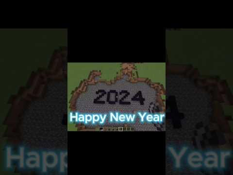 EPIC Minecraft New Year 2024 Celebration! 🎉🎮 #shorts