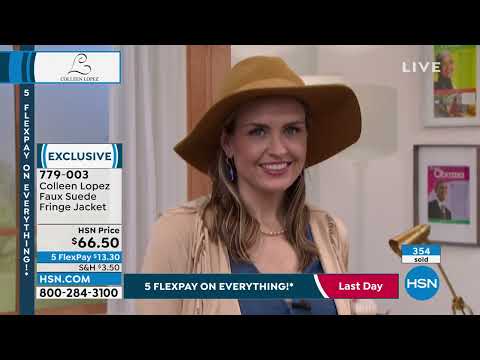 Colleen Lopez Faux Suede Fringe Jacket