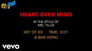 Mel Tillis - Heart Over Mind (Karaoke EZ Sing)