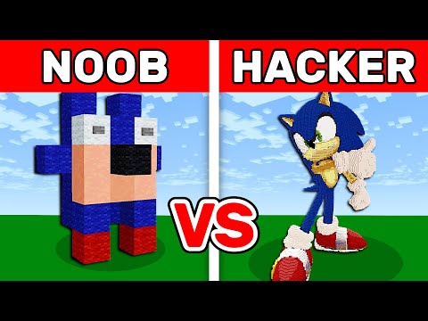 NOOB VS HACKER: SONIC Build Challenge!