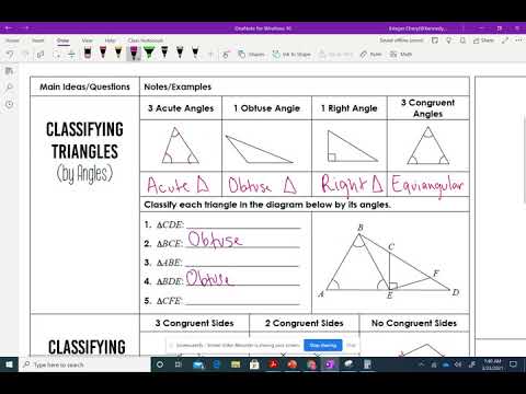 Classifying Triangles By Angles Worksheet
