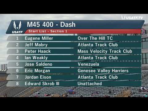 2023 USATF Outdoor Championships Greensboro M45 - 400 Meter Final
