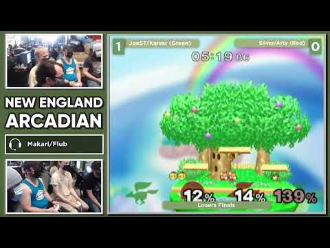 NE Melee Arcadian 8 - JoeST/Kalvar (Green) vs. Arty/Silver (Red) - Melee Doubles LF