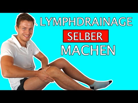 Do-it-yourself lymphatic drainage leg instructions - leg edema treatment