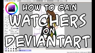 How to gain many watchers on Deviantart +Speedpaint