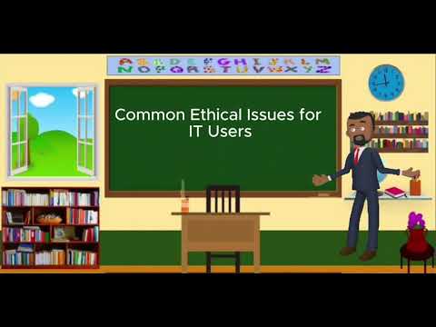 Social and Professional Issues in IT - Common Ethical Issues for IT Users