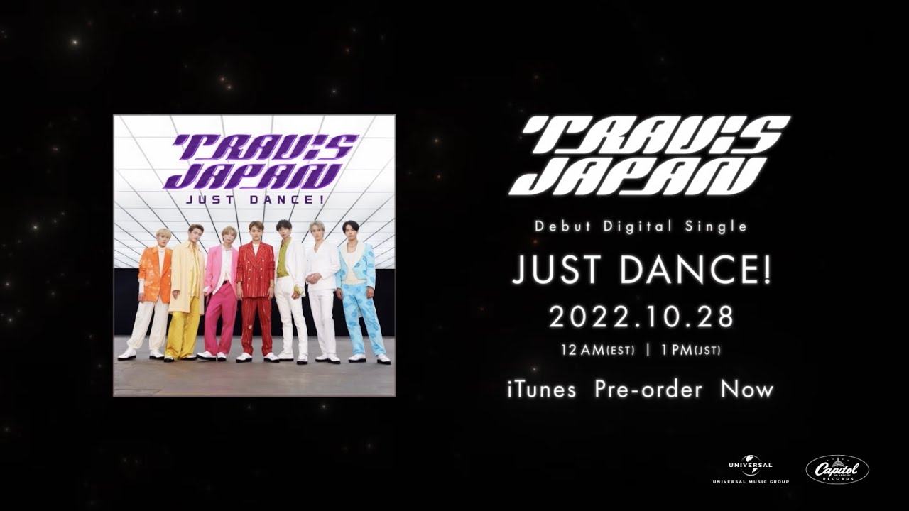 Travis Japan グローバルメジャーデビューデジタルシングル「JUST DANCE!」ジャケット写真公開！ スペシャル特典付きiTunesプレオーダースタート！ラジオ音源も解禁！