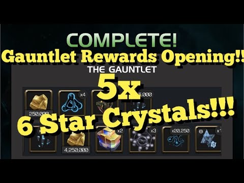 MCOC - Grandmaster’s Gauntlet - Jr. Account Rewards Opening - 4x 6* Crystal + 6* Nexus Opening!!!