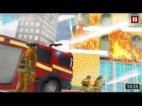 Flying Firefighter Truck Driving Games Simulator #1 - Android Gameplay
