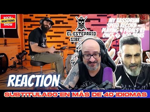 EL ESTEPARIO SIBERIANO Reaction - My Bassdrum Speed Record | React | Reacción | Rock and Reactions