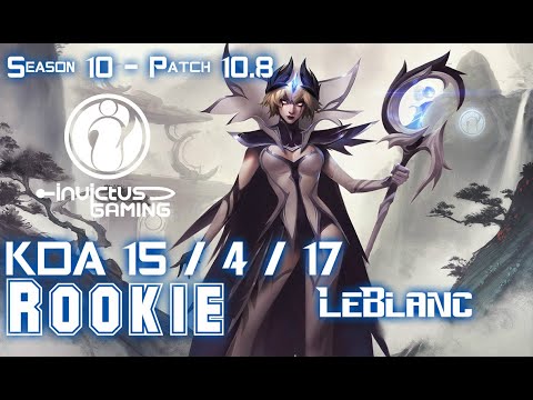 IG Rookie LEBLANC vs GALIO Mid - Patch 10.8 KR Ranked
