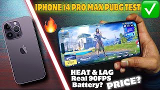 iphone 14 pro max pubg test 2024🔥-BATTERY? | PRICE? | Graphics? | 90fps | Heat & Lag | Electro Sam