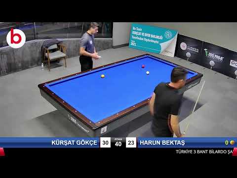 KÜRŞAT GÖKÇE & HARUN BEKTAŞ Bilardo Maçı - 2021 TÜRKİYE ŞAMPİYONASI 2.ETAP-7.TUR