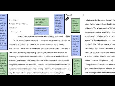 MLA Formatting Basics Part 1