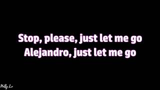 Lady Gaga - Alejandro (with LYRICS)