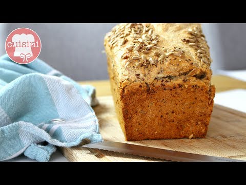 Dinkelbrot selber backen | Rezept | Vollkornbrot selber machen (vegan & schnell ohne Gehzeit)