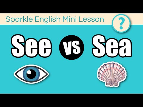 SEE or SEA: What is the difference? | How to Pronounce See and Sea | ESL Homophones Lesson