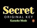 Heart / Secret / Karaoke Mode / Original Key