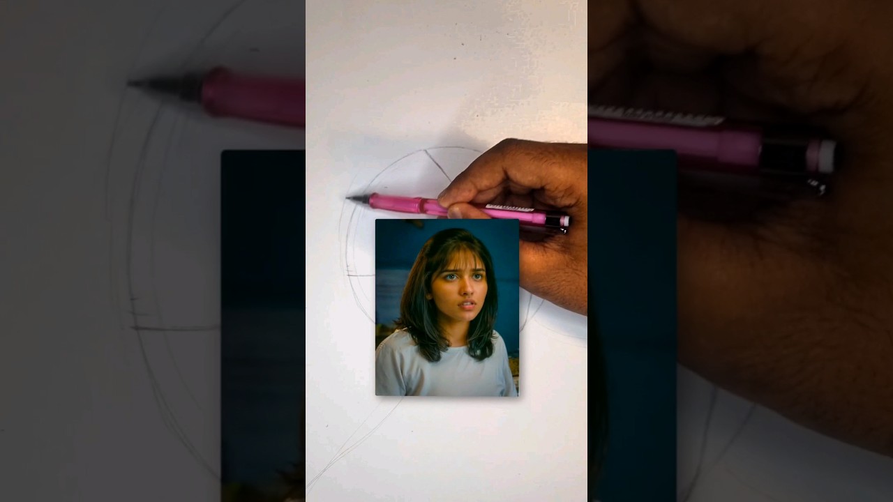 Easy way to draw the face - video 3