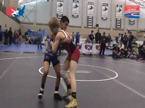 FILA Cadet Greco 50kg Final: Freddie Rodriguez (MI-Blue) vs. Sam Brancale (MN-Red)