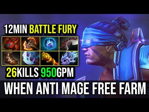 This Happen When Anti Mage Got His BF in 12Minutes Ultimate Farming 950GPM 27KIlls By Cridoz Dota 2