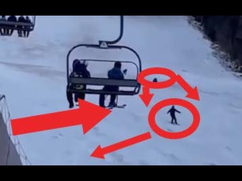 Медведь напал на лыжника на горнолыжном склоне Жесть Видео
