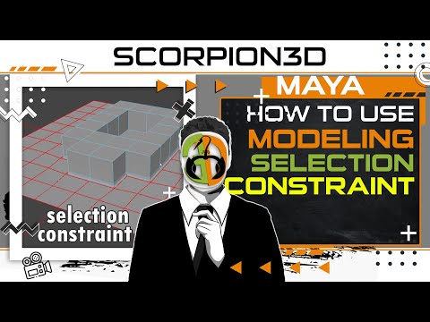MAYA BASICS MODELING TOOLKIT - SELECTION CONSTRAINT, LET'S MAKE BABY STEPS FOR BEGINNERS