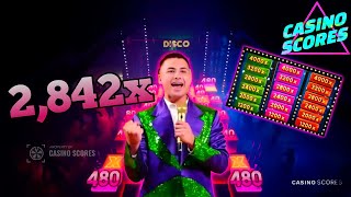 Funky time big win today, 2,842X All bonuses, Part 14