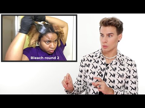 Hairdresser Reacts To Natural Hair Bleaching