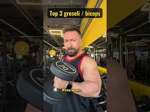 Top 3 mistakes in biceps training for beginners! #musclebuilding #fitness #training #biceps